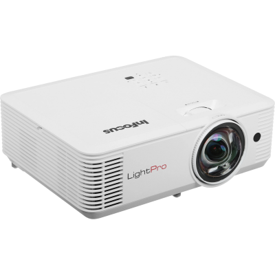 Проектор/ Проектор InFocus [IN0024ST] DLP, XGA, 3800 lm, 30 000:1, 0.62:1, 2xHDMI 1.4, VGA in/out, S-Video, 3.5mm in/out, USB-A, RS-232, лампа 15 000ч.(ECO mode), 10W, 27дБ, 2,9 кг, БЕЛЫЙ