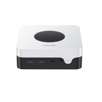 Компьютер/ Chuwi LarkBox X Intel N-series N100(0.8Ghz)/12288Mb/512SSDGb/Int:Intel UHD Graphics/BT/WiFi/war 1y/0.4kg/Grey+White/Win11Pro + USB2.0*2/USB3.2*2/Type-C*1/HDMI*1/DP*1/RJ45*2/WIFI6,BT5.2/bracket Компьютер/ Chuwi LarkBox X Intel N-series N100(0.8Ghz)/12288Mb/512SSDGb/Int:Intel UHD Graphics/BT/WiFi/war 1y/0.4kg/Grey+White/Win11Pro + USB2.0*2/USB3.2*2/Type-C*1/HDMI*1/DP*1/RJ45*2/WIFI6,BT5.2/bracket